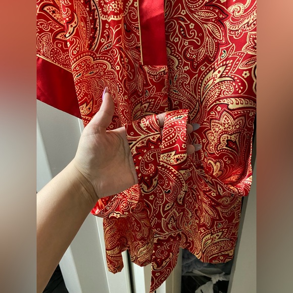 JONES NEW YORK ROBE - L/XL - POLYESTER - SATIN - Picture 10 of 16